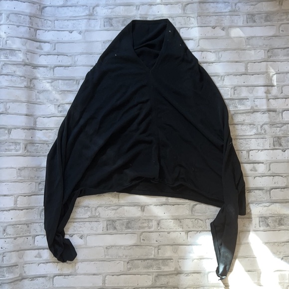 🎉HP 🎉Black 100% Cotton Poncho/Shawl - Picture 4 of 7